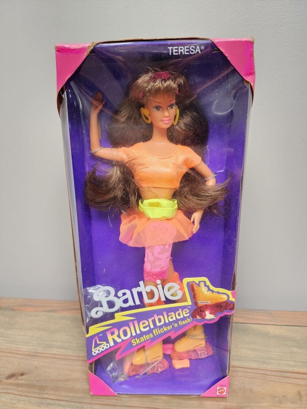 Vintage Rollerblade Teresa Barbie Skates Flicker 'n Flash #2216 1991 NIB